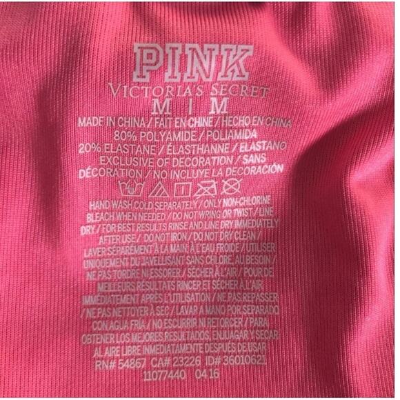 PINK Victoria’s Secret Tribal Embroidered Bikini Set S/M Black EUC - Picture 10 of 16